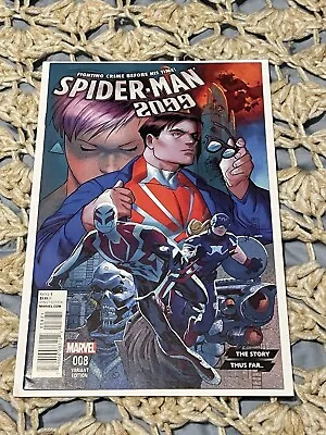 Buy Spider-Man 2099 #8 Variant MARVEL Comics 2015 Leonardi Story Thus Far Cover NM- • 6.35£