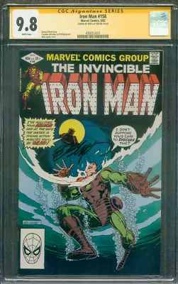 Buy Iron Man 158 CGC SS 9.8 Bob Layton Cover 5/1982 • 160.69£