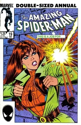 Buy AMAZING SPIDER-MAN ANNUAL #19 F/VF, Giant Direct Marvel Comics 1985 Stock Image • 5.53£