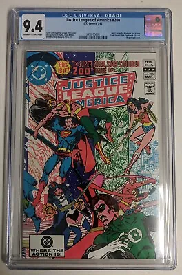 Buy Justice League Of America #200 Cgc 9.4 Wraparound Cover • 130.61£