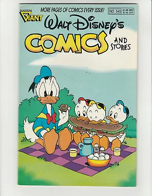 Buy Walt Disney's Comics And Stories #545 (1989) Donald Duck (7.5) Very Fine- (VF-) • 9.37£