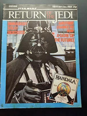 Buy Return Of The Jedi No 77 December 8th 1984, Star Wars Weekly UK Marvel Comic  • 6.99£