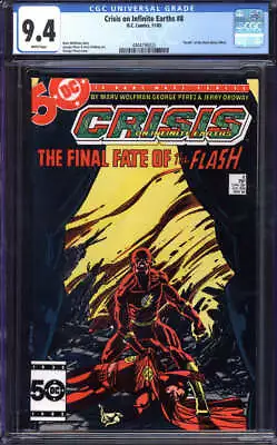 Buy Crisis On Infinite Earths #8 Cgc 9.4 White Pages // Death Of Barry Allen 1985 • 47.95£