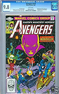 Buy Avengers #219 White Pages Highest CGC 9.8 Moondragon • 60.78£