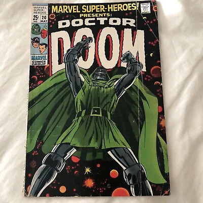 Buy Marvel Super Heroes #20 Doctor Doom 1st Solo Origin 1969 1st Valeria • 149.02£