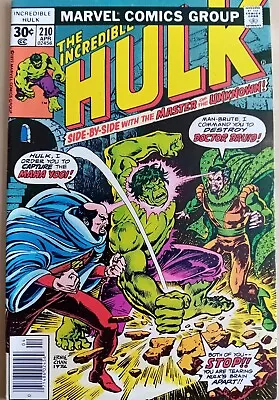 Buy Hulk #210 - VFN- (7.5) - Marvel 1977 - 30 Cents Copy - Vs Dr Druid • 10.50£