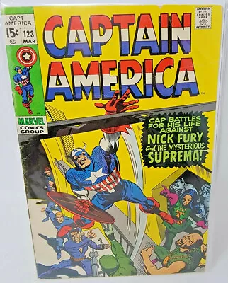 Buy Captain America #123 Suprema 1st Appearance *1970* 7.0 • 15.80£