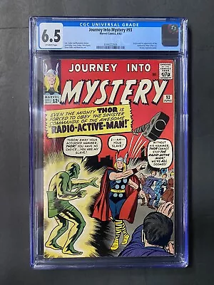 Buy Journey Into Mystery #93 CGC 6.5 Marvel Comics 1963 Origin & 1st Radioactive Man • 519.44£
