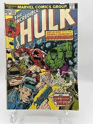 Buy INCREDIBLE HULK #172 (Marvel, 1974) Origin Of Juggernaut • 11.88£