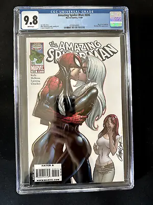 Buy Amazing Spider-Man #606  CGC 9.8 WP J Scott Campbell Black Cat  Marvel  2009 • 181.32£