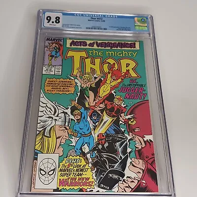 Buy Thor #412 CGC 9.8 Dec 1989 Juggernaut.  1st Full Appearance Of The New Warriors • 185.27£