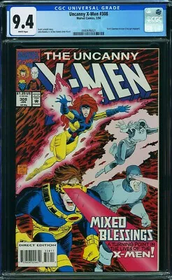 Buy Uncanny X-Men #308 (Marvel, 1/94) CGC 9.4 NM (John Romita Jr. Art) • 62.29£