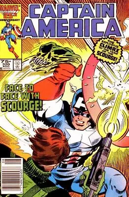 Buy Captain America (1st Series) #320 (Newsstand) FN; Marvel | Mark Gruenwald Scourg • 6.90£