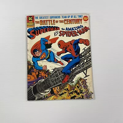 Buy Superman Vs Amazing Spider-Man 1976 FN/VF Treasury Edition Marvel DC • 120£