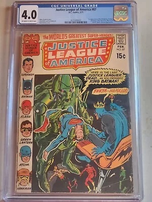 Buy Justice League Of America #87 CGC4.0 1st Wandjina Silver Sorceress Blue Jay JBQ  • 87.94£