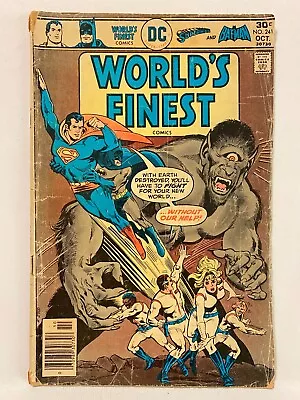Buy Vintage 1976 World's Finest Superman Batman Vol36, #241 DC Comic Book SuperStars • 7.89£