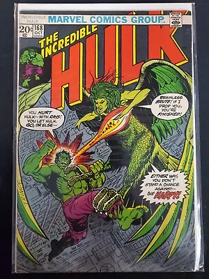 Buy The Incredible Hulk #168 Marvel 1973 VG/FN Comics Book • 17.98£