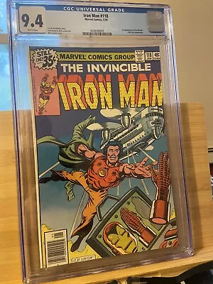 Buy Iron Man #118 CGC 9.4 1st Appearance Of Jim Rhodes/Nick Fury Appearance • 95.66£