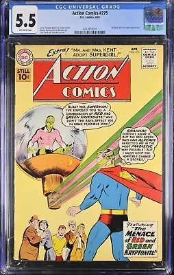 Buy Action Comics #275 CGC 5.5! Brainiac Cover DC 1961 • 158.86£