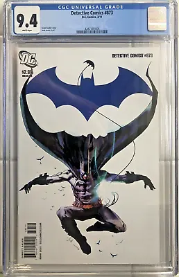 Buy Detective Comics #873 CGC 9.4 NM White Pages (Iconic Jock Batman Cover) 2011 DC • 31.97£