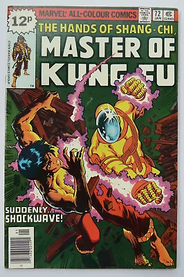 Buy The Hands Of Shang-Chi Master Of Kung Fu #72 - UK Variant January 1979 FN 6.0 • 4.45£