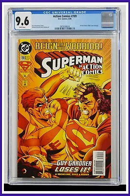 Buy Action Comics Superman #709 CGC Graded 9.6 DC May 1993 White Pages Comic Book. • 71.13£