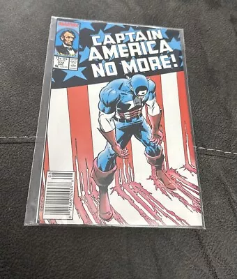 Buy CAPTAIN AMERICA #332 NEWSSTAND Steve Rodgers RESIGNS As Captain America KEY! VF- • 9.68£