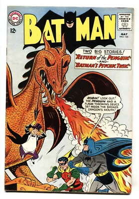 Buy BATMAN #155 Comic Book 1963 RETURN OF THE PENGUIN  DC • 941.98£