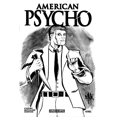 Buy AMERICAN PSYCHO #1 Blank Sketch Cover Variant Comic W Original Dave Castr Art • 55.96£