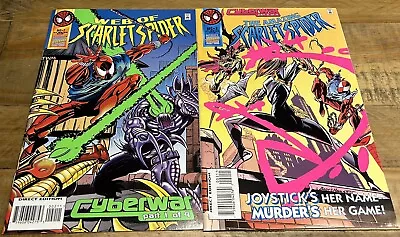 Buy Clone Saga 1995 2/4 Parter Spider-Man Web Of Scarlet Spider # 2  & Amazing # 2 • 2.99£