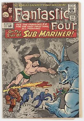 Buy Fantastic Four 33 Marvel 1964 PR FR 1st Attuma Sub-Mariner Jack Kirby • 30.78£