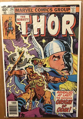 Buy Mighty Thor #294 Apr 1980-revealed At Last! The Awesome Origin Of Odin! • 11.92£