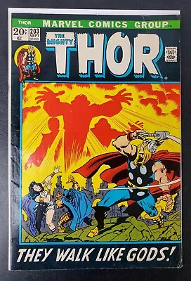 Buy Mighty Thor #203 (Marvel 1972) 1st Team App Young Gods  • 7.94£