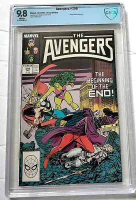 Buy Marvel The Avengers #296 Cbcs 9.8 White Pages 10/88 Direct Edition King & Nebula • 175.26£