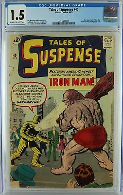 Buy Tales Of Suspense #40 1963 Cgc 1.5 Off White To White Pages • 347.79£