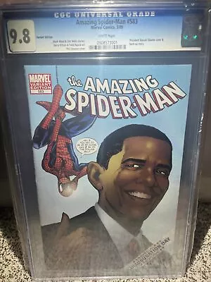 Buy Amazing Spider-Man 583 - CGC 9.8 First Barack Obama Marvel Cover • 299.78£