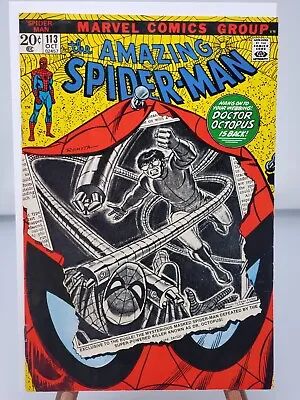 Buy Amazing Spider-Man #113 Marvel 1972 1st App Hammerhead AWESOME 8.5-9.0 • 118.73£