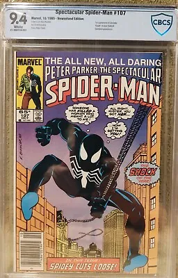 Buy Spectacular Spider-Man #107 CBCS 9.4 Wp Newsstand Edition 1st App Sin Eater  • 103.57£