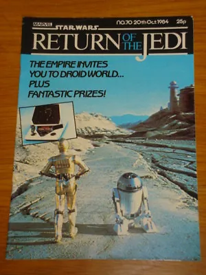 Buy Star Wars Return Of The Jedi #70 October 20 1984 British Weekly Comic • 3.99£