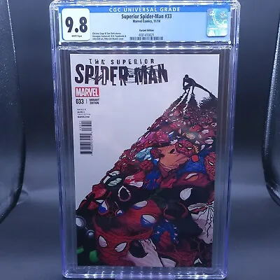 Buy Superior Spider-Man #33 CGC 9.8 Mike Del Mundo Variant 1st Spider-Cyborg • 236.51£