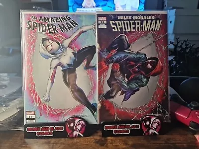Buy Amazing Spiderman #59 & Miles Morales Spiderman #23 Tyler Kirkham Connecting Set • 40£