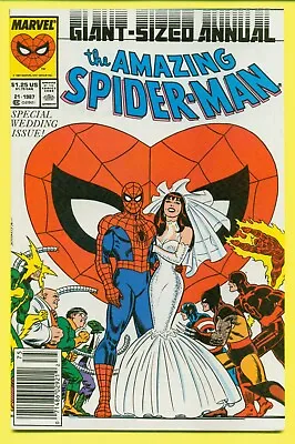 Buy Amazing Spider-man Annual# 21 1987 Newsstand Hg++ Item: 23-1139 • 79.17£