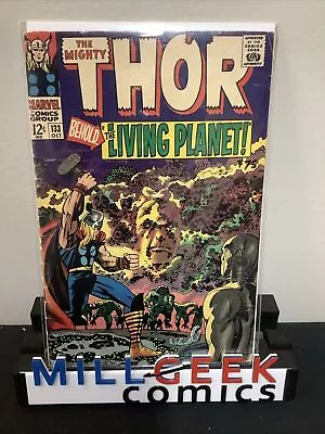 Buy Thor #133 (Oct 1966) VG- (3.5) Stan Lee/Jack Kirby, 1st Ego The Living Planet • 59.96£
