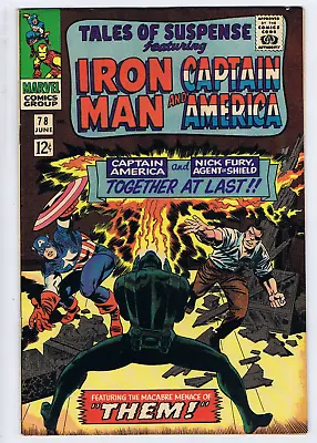 Buy Tales Of Suspense #78 Marvel 1966 '' Them ! '' Captain America & Nick Fury • 27.67£