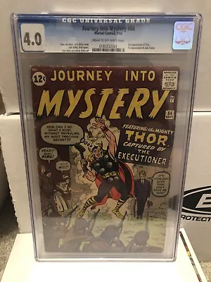 Buy Journey Into Mystery 84 Cgc 4.0 1st Jane Foster Cream To Ow Pages • 948.73£