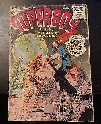 Buy Superboy #49/Silver Age DC Comic Book/1st Metallo/Ungraded • 38.36£