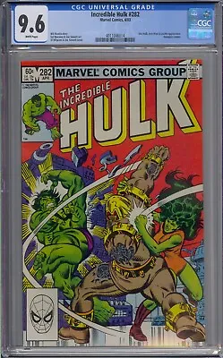 Buy Incredible Hulk #282 Cgc 9.6 1st She-hulk Crossover White Pages 6014 • 236.50£