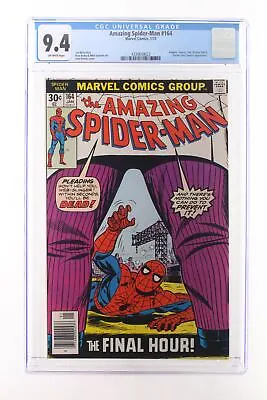 Buy Amazing Spider-Man #164 - Marvel Comics 1977 CGC 9.4 Kingpin, Vanessa Fisk, Rich • 110.06£