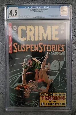 Buy Crime SuspenStories #23 (EC Comics, 1954) CGC 4.5 VG+ Pre-Code Horror Rare 🔥  • 879.47£