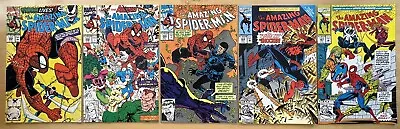 Buy Amazing Spider-Man #345, #348, #349, #364, #367 Marvel Copper Age Comic Book Lot • 41.96£